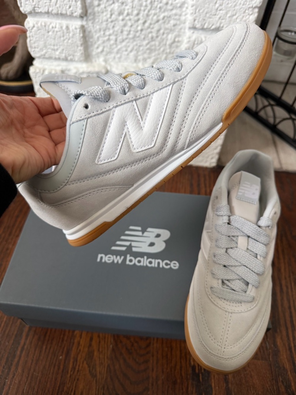 BRAND NEW! New Balance RC42. Unisex: M6.5, W8. Granite/white. Current style. - Picture 7 of 10